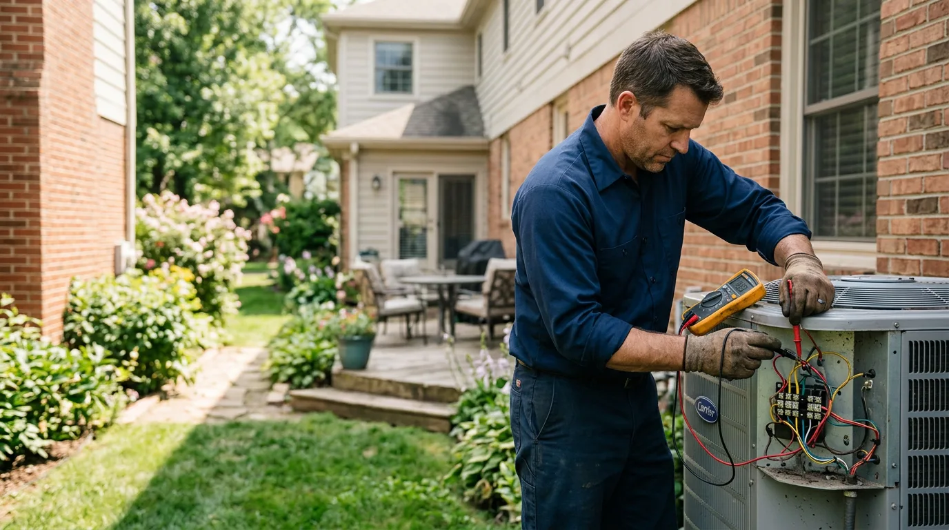HVAC technician working near Manahawkin, NJ